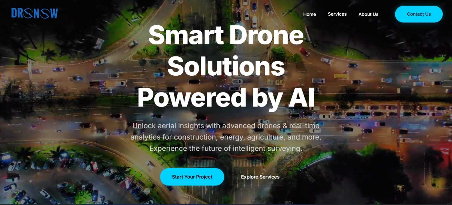 Dronow Homepage Screenshot
